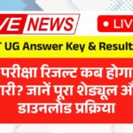 CUET UG Answer Key & Result 2025